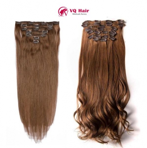  Brown Clip In Hair Extensions